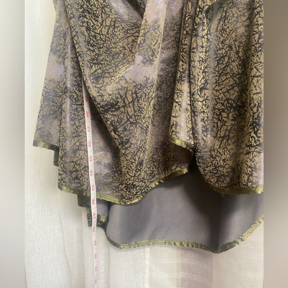 ELODIE Skirt Size M Iridescent Purple Gray Gathered Skirt NeoGothic Steampunk - Picture 12 of 14